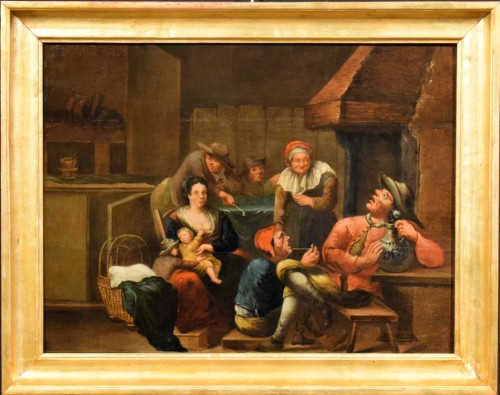 Intérieur de taverne - Egbert van Heemskerck (1634 - 1704) - Tableaux et dessins Style Louis XIV